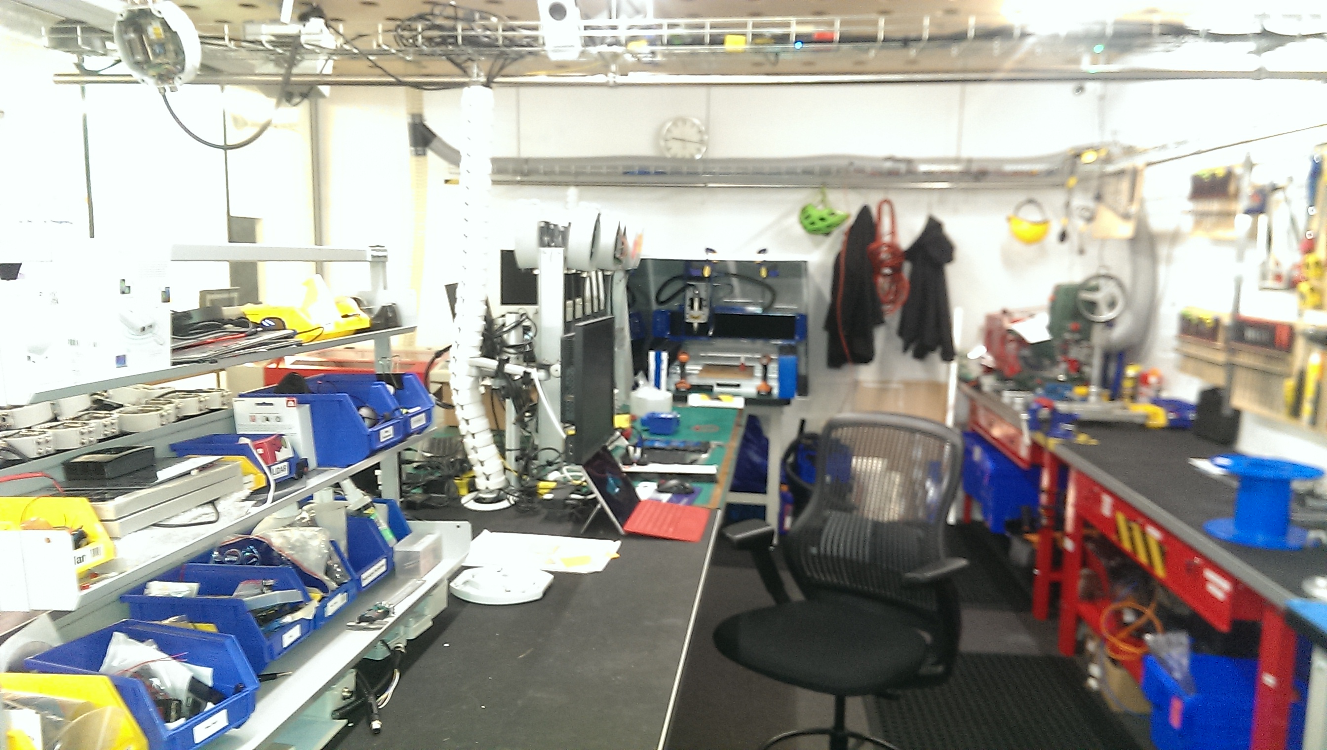 NEC's Wellington skunkworks laboratory integrates hardware and software to collect data NEC Wellington Vivian St workshop laboratory